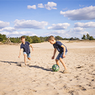 Playing football in the dunes of Loonse and Drunense