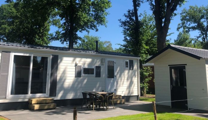 Comfort range with storage room and its spacious terrace at Het Genieten