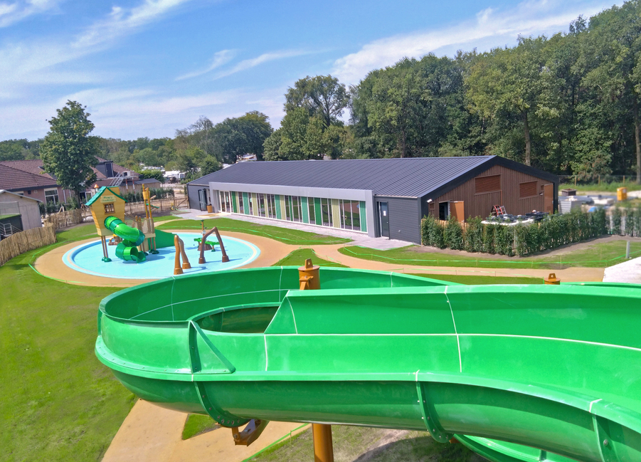 New waterpark and slide